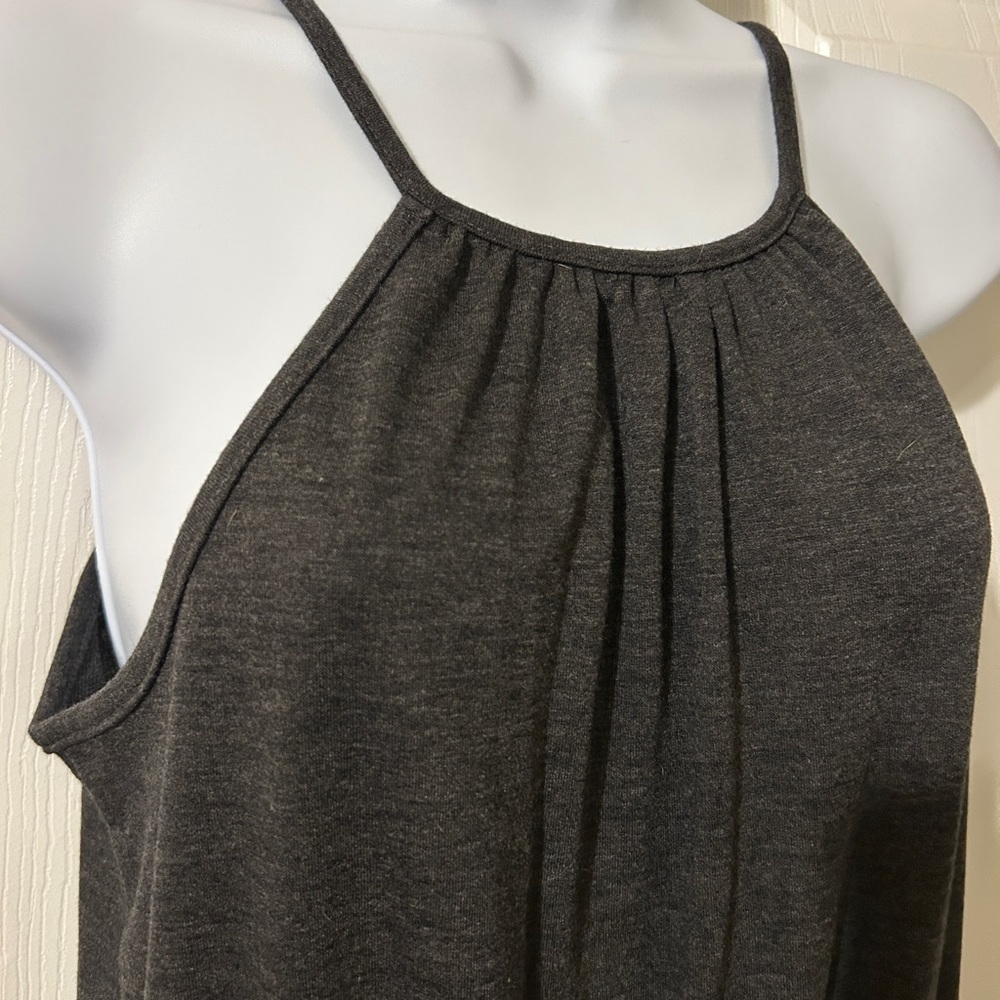 NWT Three Bird Nest Charcoal Knit Halter Jumpsuit - Picture 2 of 9